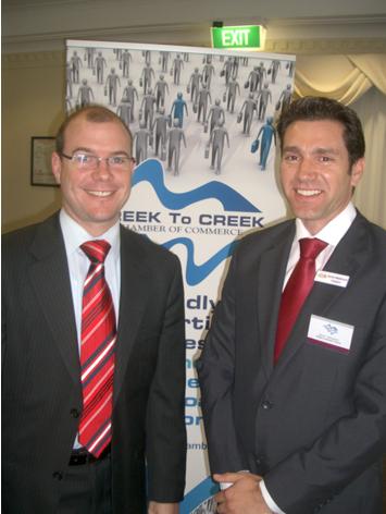 Queensland Treasurer Andrew Fraser MP with Darren Mackintosh